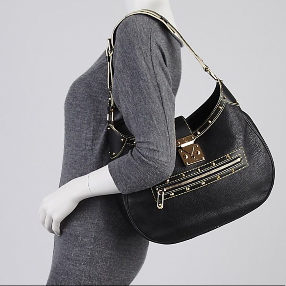 ✨RARE✨ LOUIS VUITTON SHOULDER BAG SUHALI SHEEPS LEATHER - Picture 2 of 16